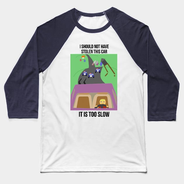 Monster Insurance Baseball T-Shirt by KookPoems